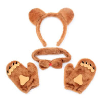 
              Teddy Bear Ears Headband, Paws And Bow Tie Dress Up Set - Anilas UK
            