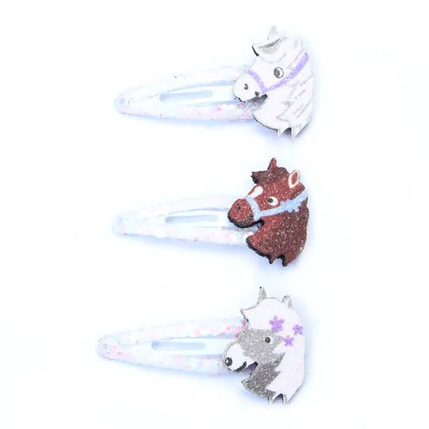 Pony Hair Accessories -4cm (Pack with 4 clips on card) - Anilas UK