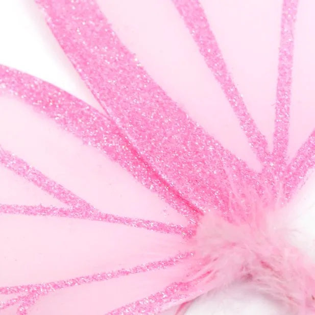 Blue or Pink Fairy Wings with coloured glitter 45x35cm - Anilas UK