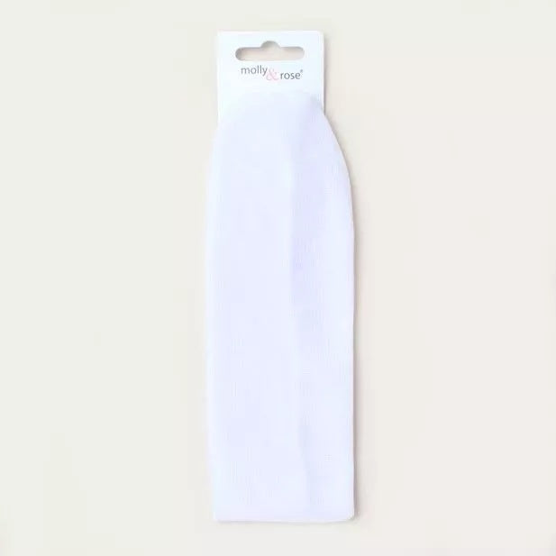 White School Headband Bandeau -7cm