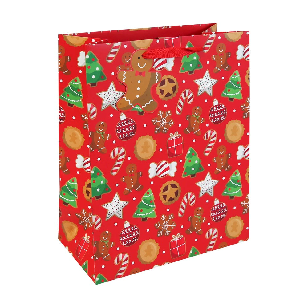 Gingerbread Large Gift Paper Bag - Anilas UK
