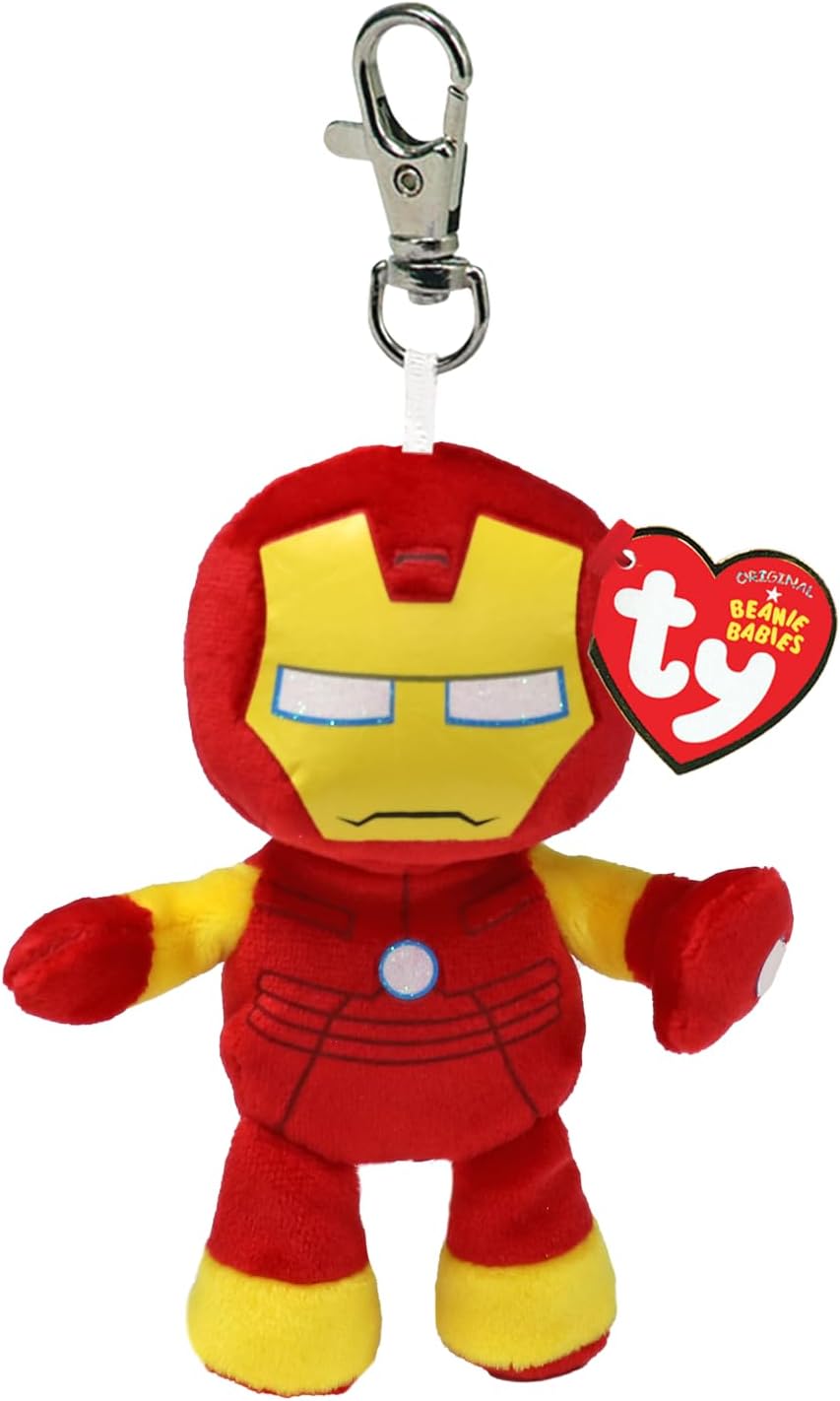 TY Beanie Babies Key Clips Iron Man - Anilas UK