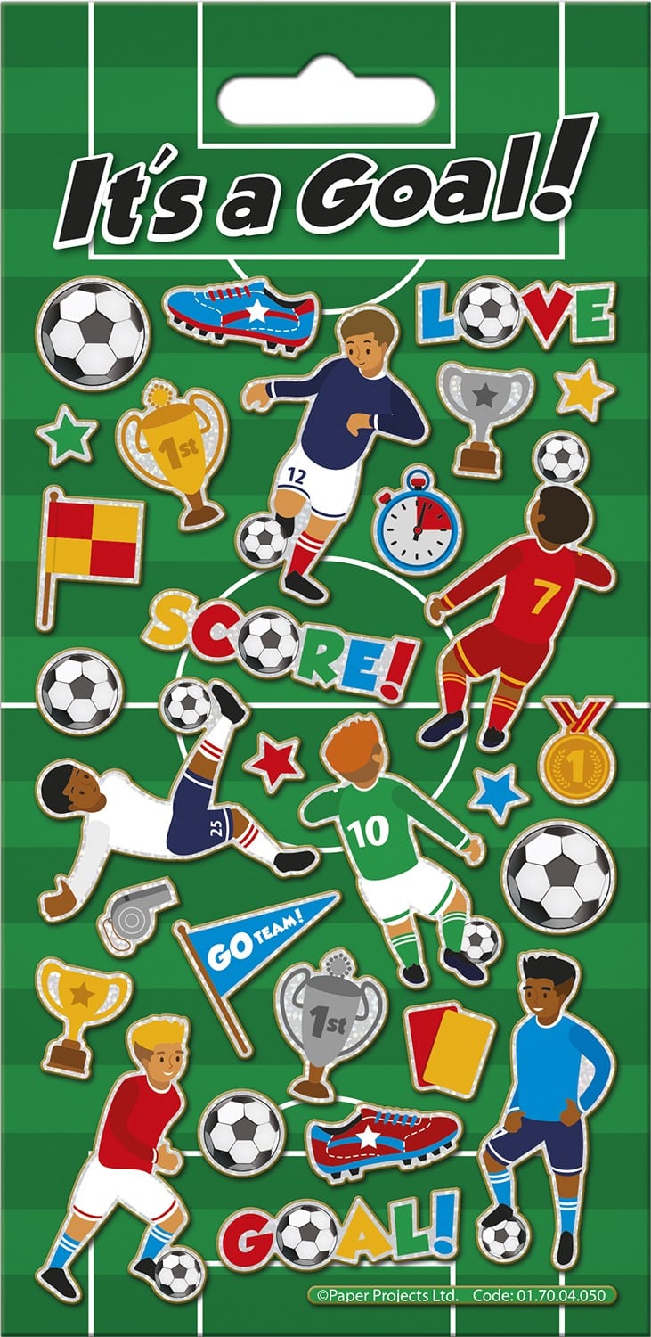 It’s a Goal! Sparkle Stickers Sheet - Anilas UK