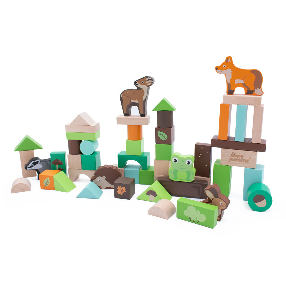 Woodland 50pcs Building Block Set - Anilas UK