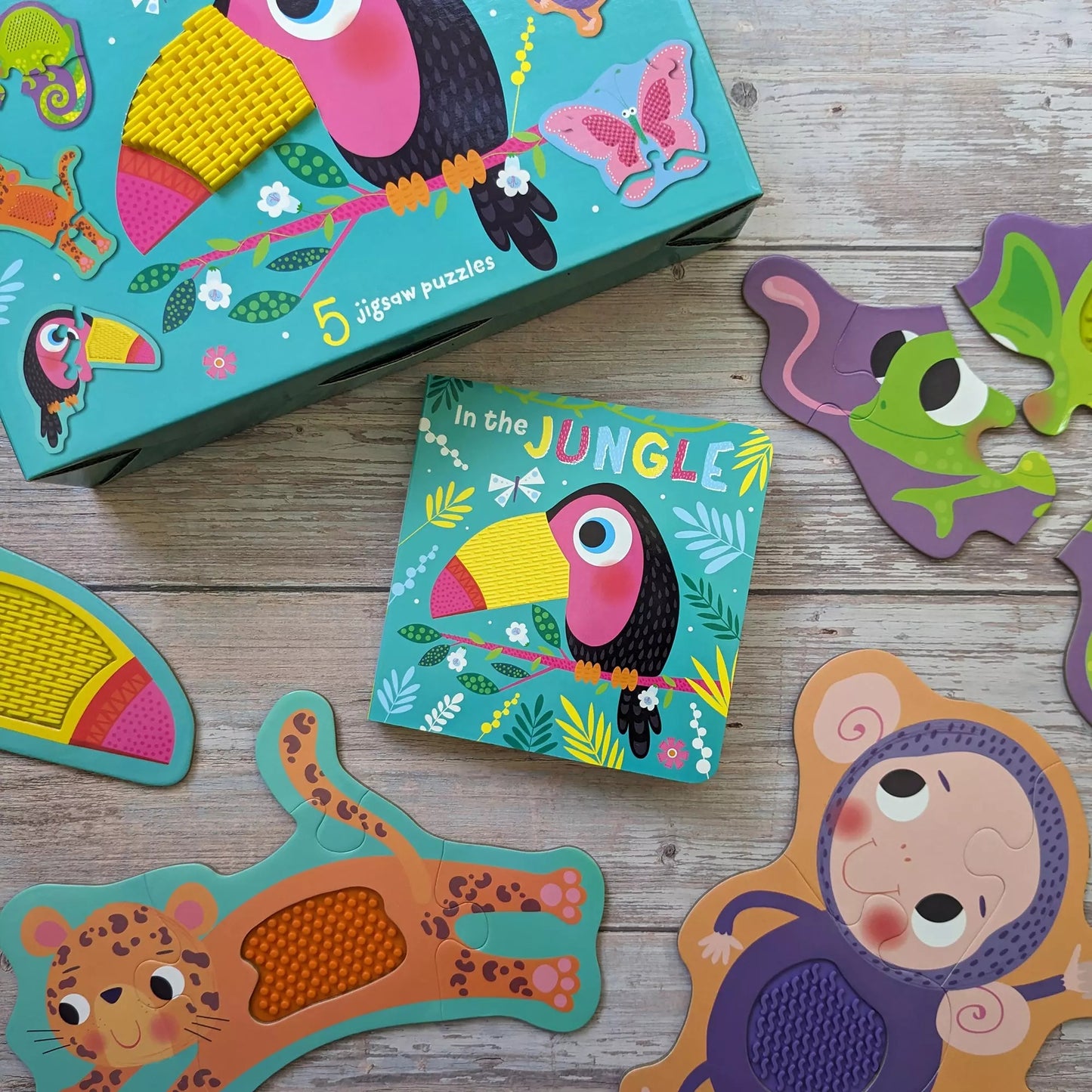 Jungle Jigsaw Puzzles - Touch and Feel - Anilas UK