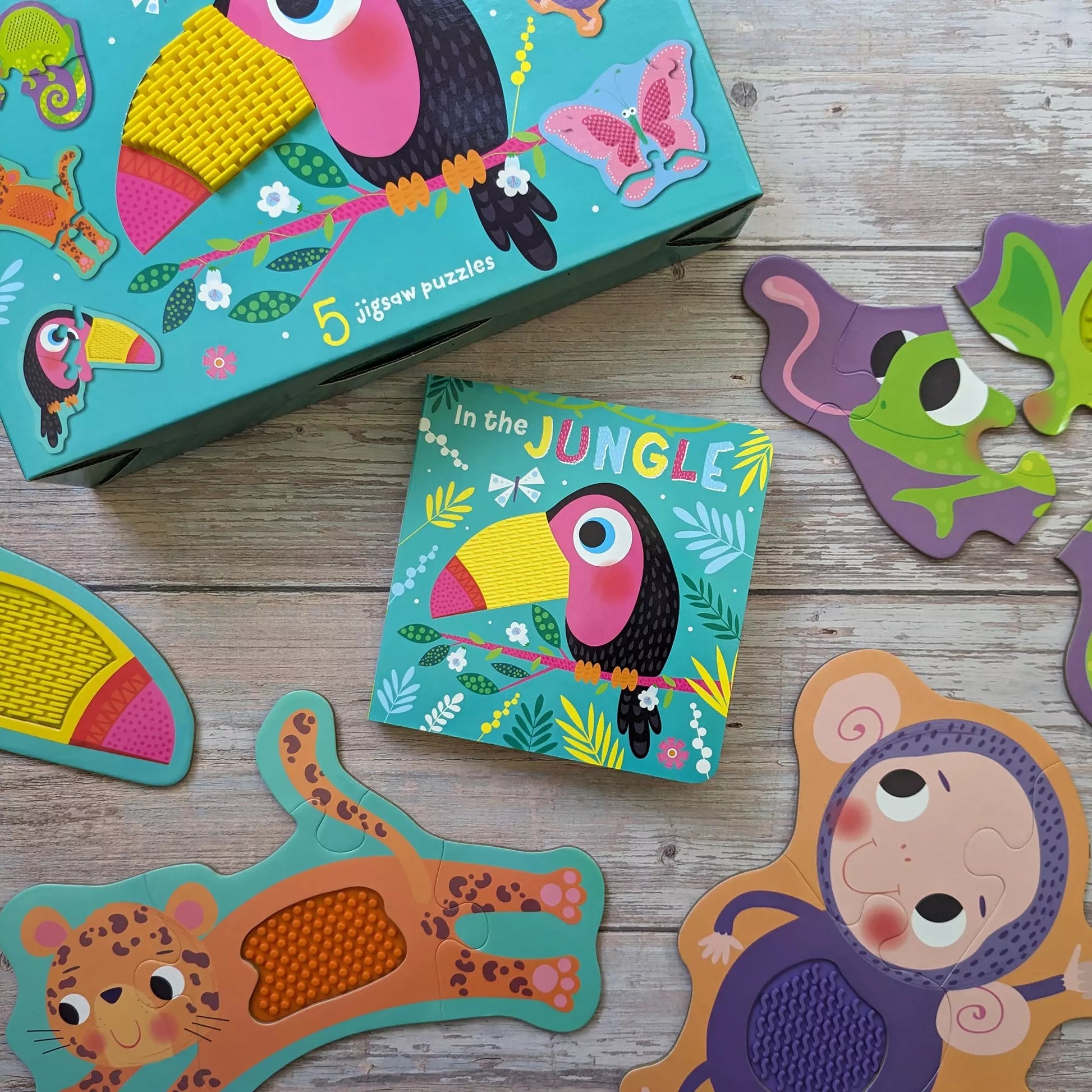 Jungle Jigsaw Puzzles - Touch and Feel - Anilas UK