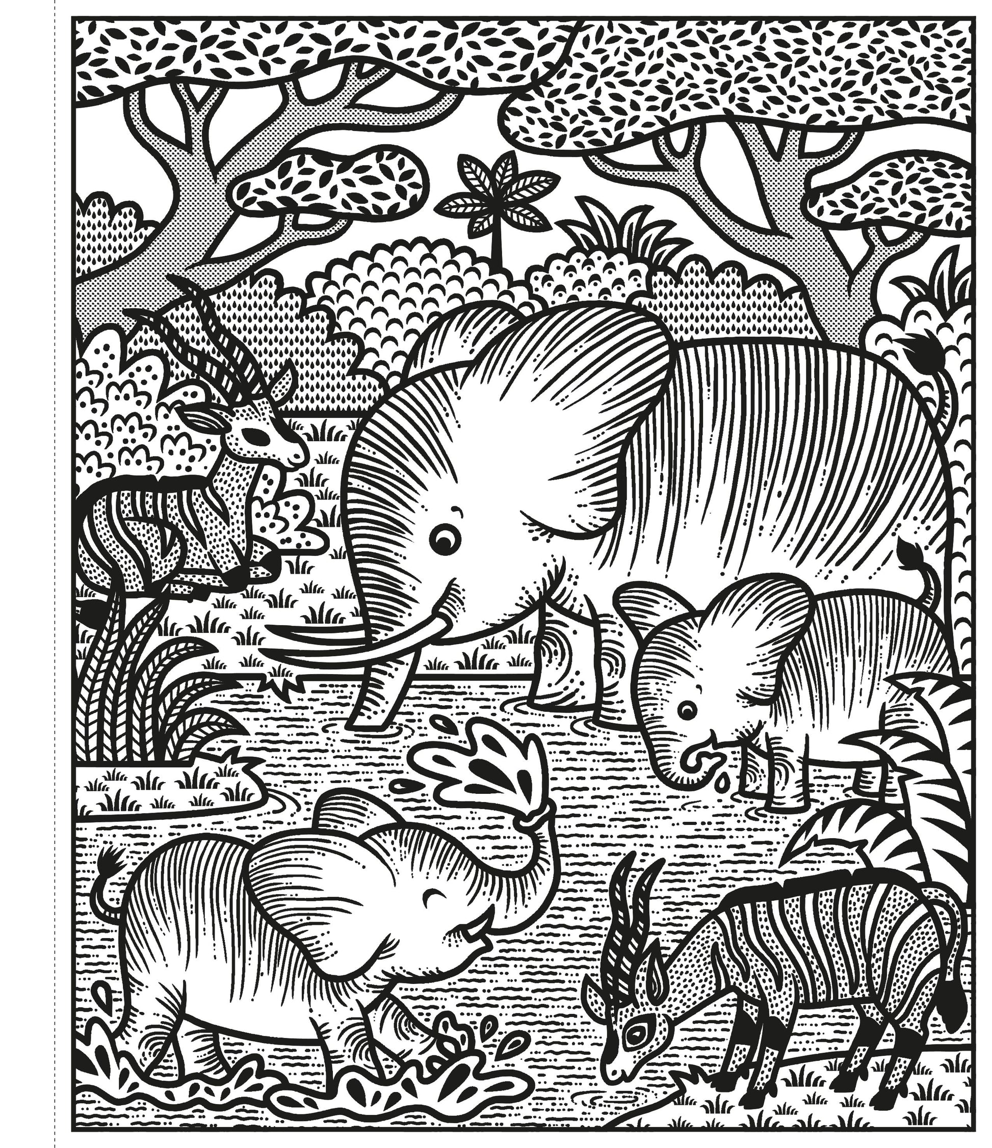 Jungle Magic Painting Book - Anilas UK