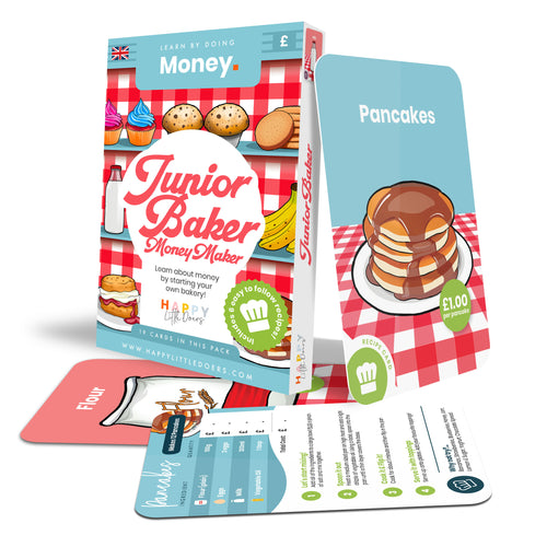 Junior Baker Money Maker Flashcards for Kids - Anilas UK