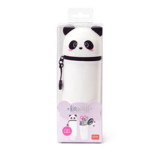 Kawaii 2-In-1 Soft Silicone Pencil Case - Panda - Anilas UK