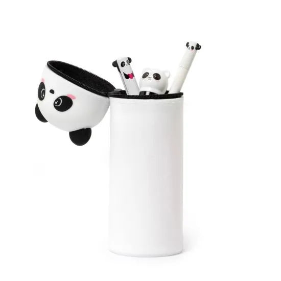 Kawaii 2-In-1 Soft Silicone Pencil Case - Panda - Anilas UK