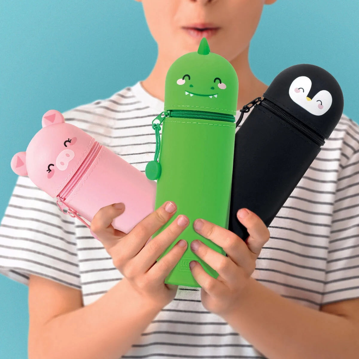 Kawaii 2-In-1 Soft Silicone Pencil Case - Panda - Anilas UK