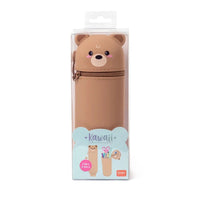 Kawaii 2-In-1 Soft Silicone Pencil Case - Teddy Bear - Anilas UK