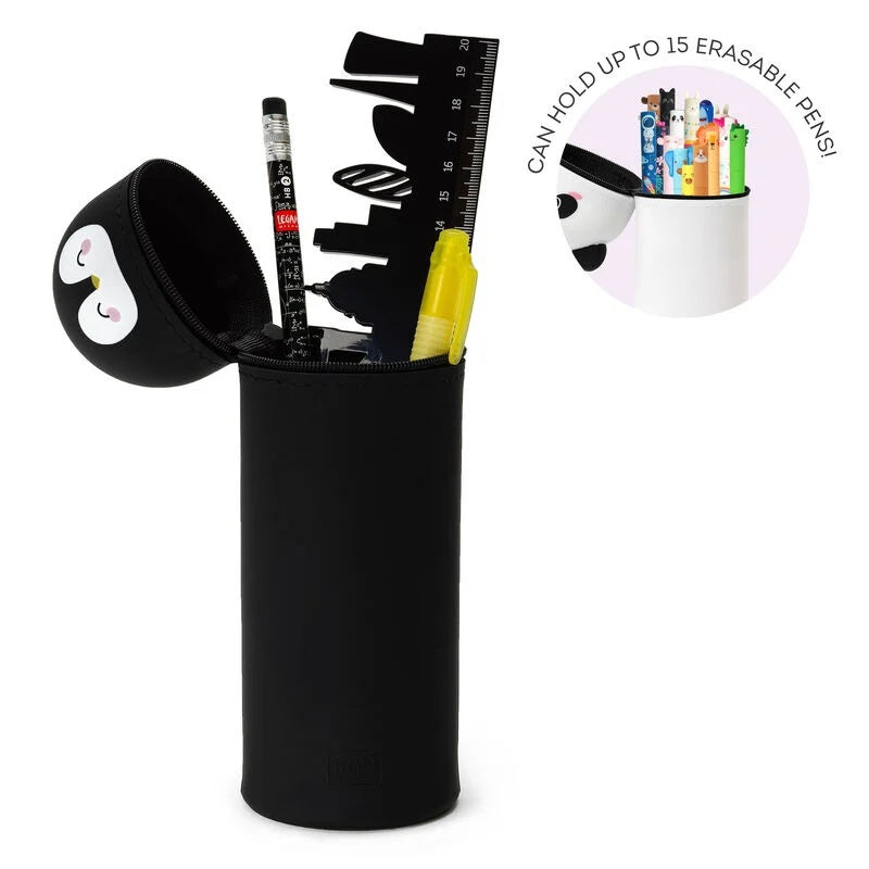 Kawaii 2-In-1 Soft Silicone Pencil Case - Penguin - Anilas UK