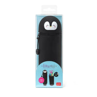 Kawaii 2-In-1 Soft Silicone Pencil Case - Penguin - Anilas UK