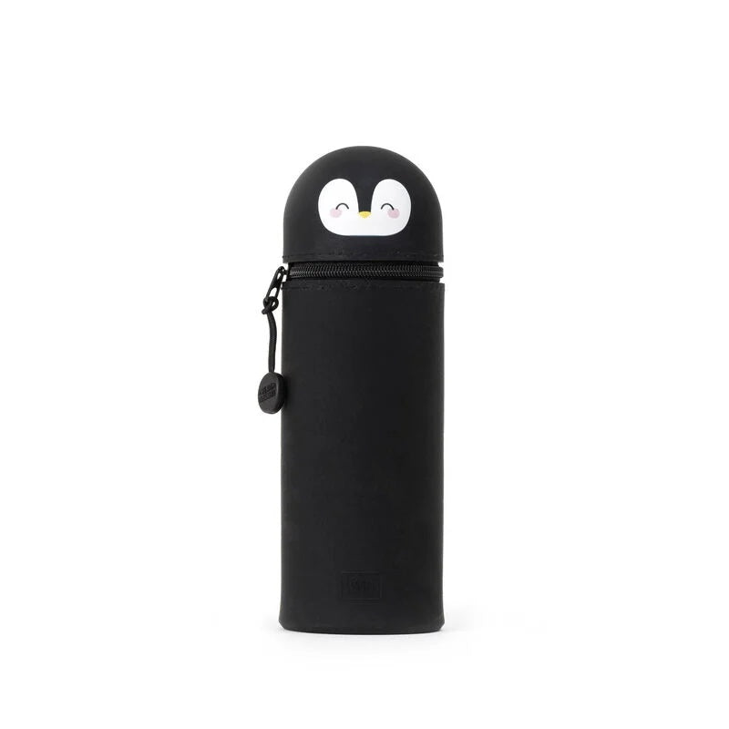 Kawaii 2-In-1 Soft Silicone Pencil Case - Penguin - Anilas UK