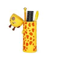 
              2 in 1 Soft Silicone Pencil Case - Giraffe
            