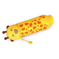 
              2 in 1 Soft Silicone Pencil Case - Giraffe
            