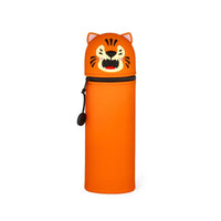 
              2 in 1 Soft Silicone Pencil Case - Tiger
            