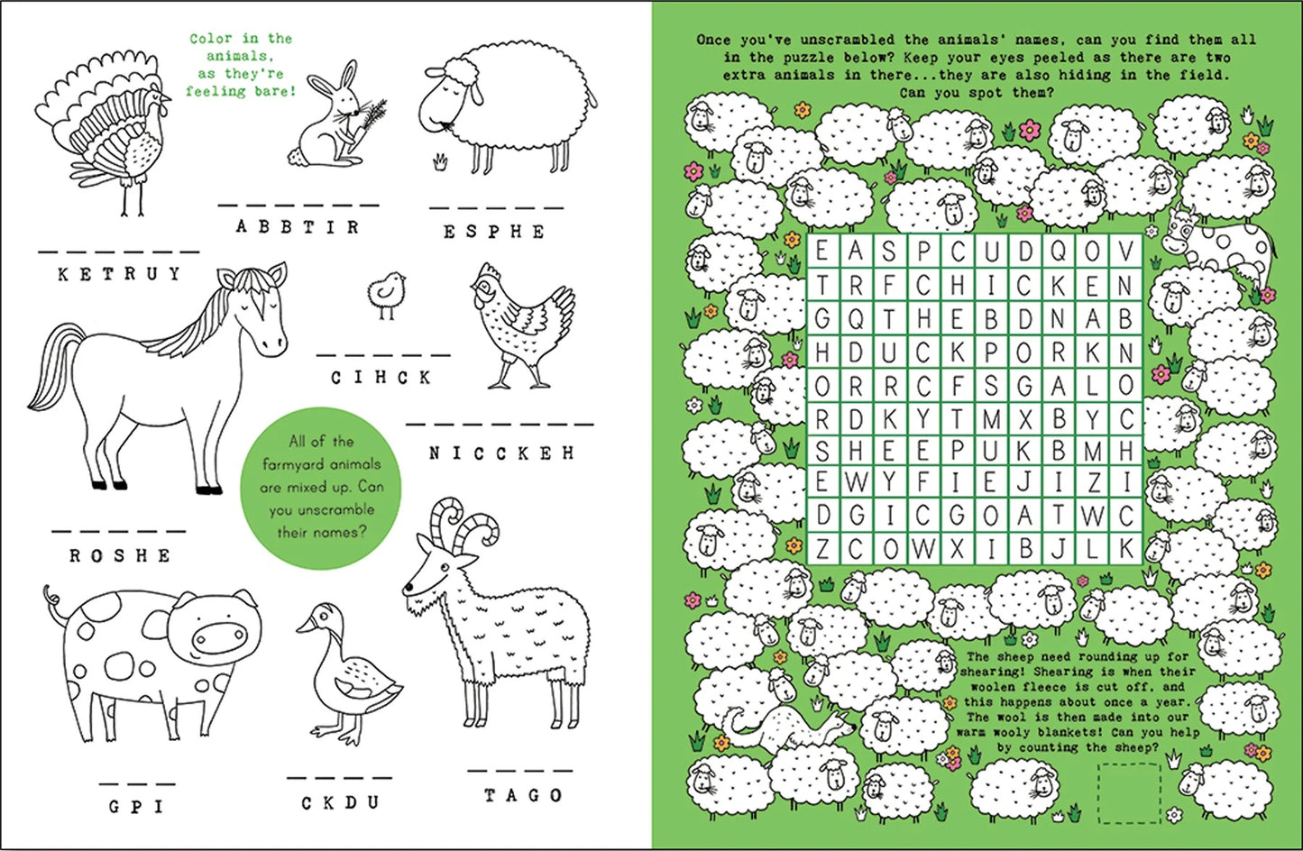Copy of Kids Unplugged Animal Adventures Activity Book - Anilas UK