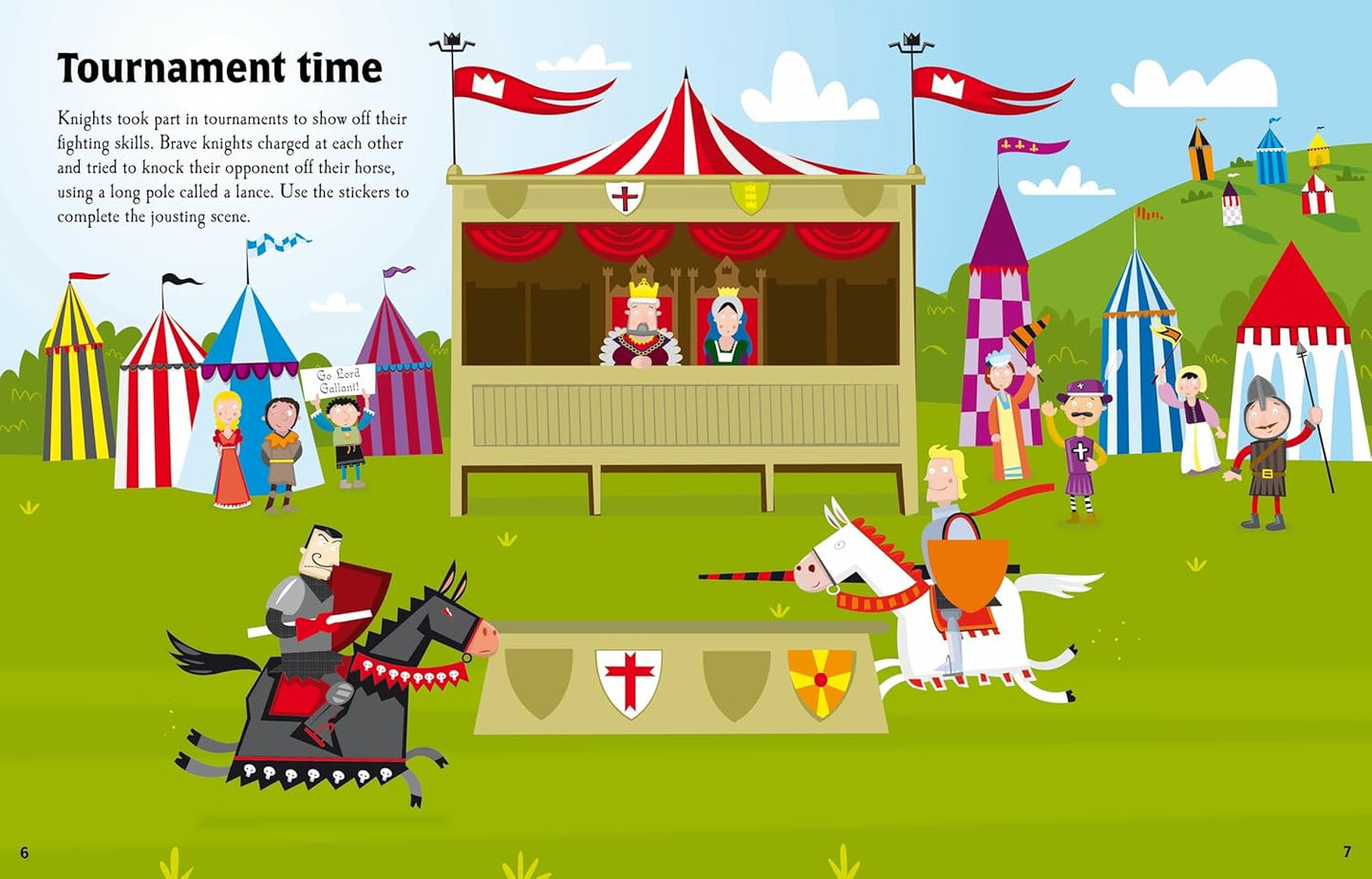 Knights and Castles Sticker Book - Anilas UK