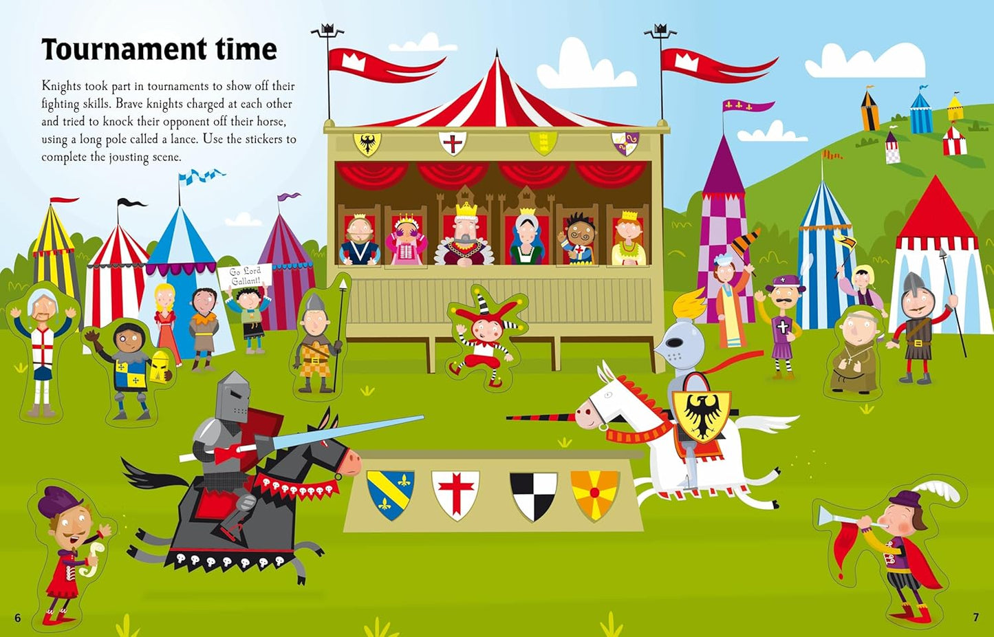Knights and Castles Sticker Book - Anilas UK