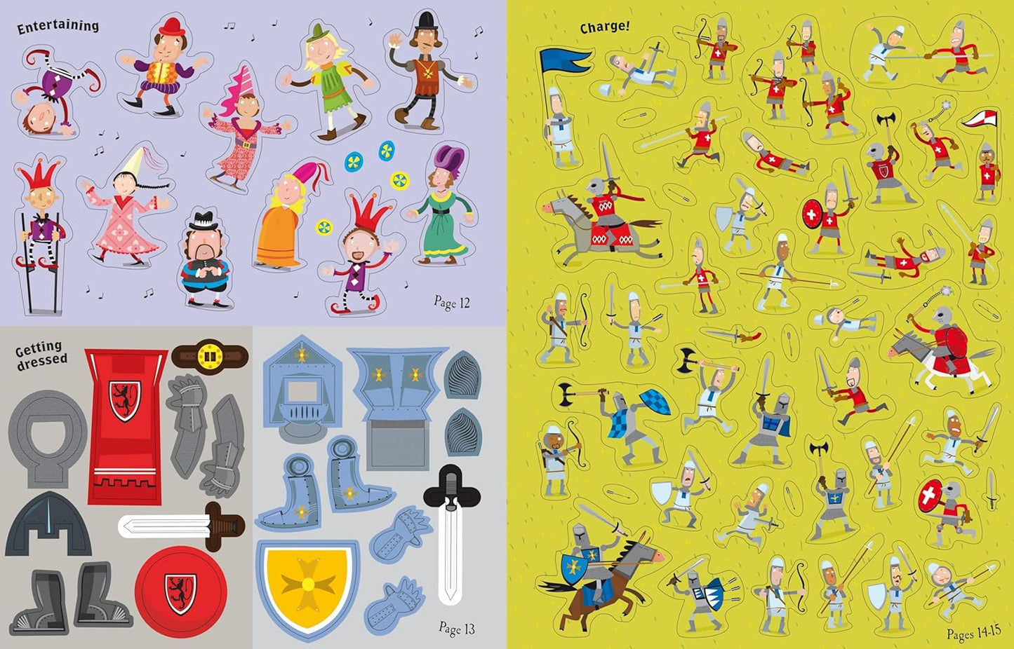 Knights and Castles Sticker Book - Anilas UK