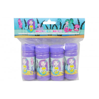 Mermaid Bubbles & Wand (Pack of 4) - Anilas UK