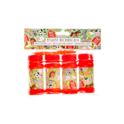 Farm Bubbles & Wand (Pack of 4) - Anilas UK