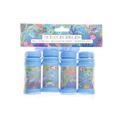 Ocean Bubble Tub With Wand (Pack of 4) - Anilas UK