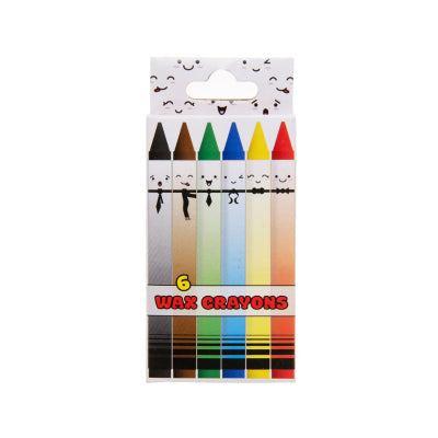 Set of 6 Mini Wax Crayons - Anilas UK