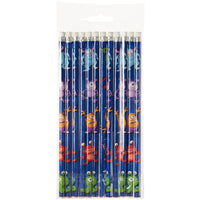 Monsters Pencils with Erasers (Set of 12) - Anilas UK