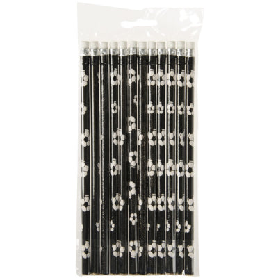 Football Pencils with Erasers (Set of 12) - Anilas UK