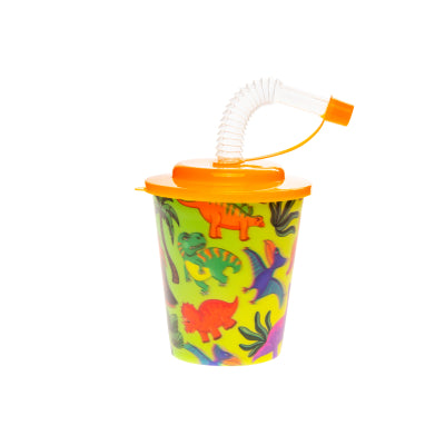 Drinking Cup with Straw- Dinosaur - Anilas UK