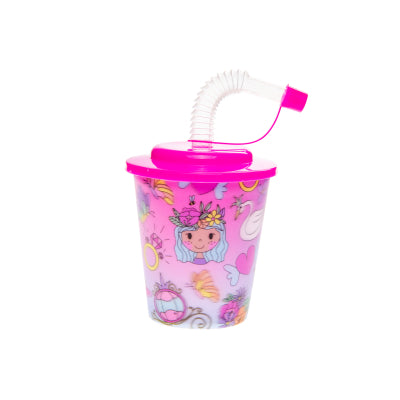 Drinking Cup with Straw- Princess - Anilas UK