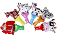 
              Self Inflatable Farm Animals Foil Balloon
            