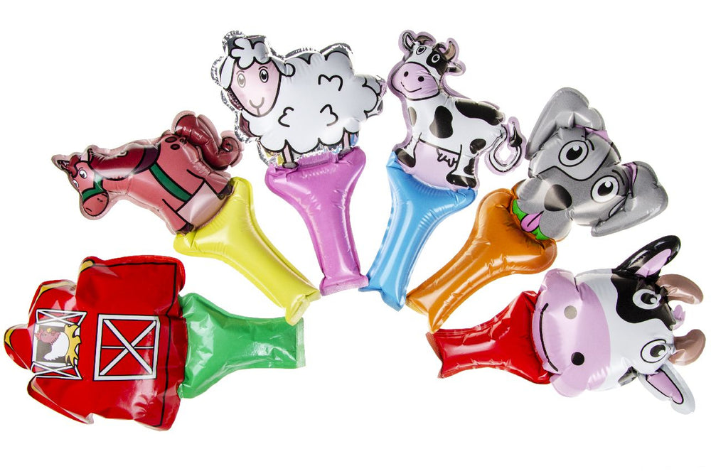 Self Inflatable Farm Animals Foil Balloon