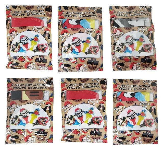 Self Inflating Pirate Balloon Party Bag Toy - Anilas UK