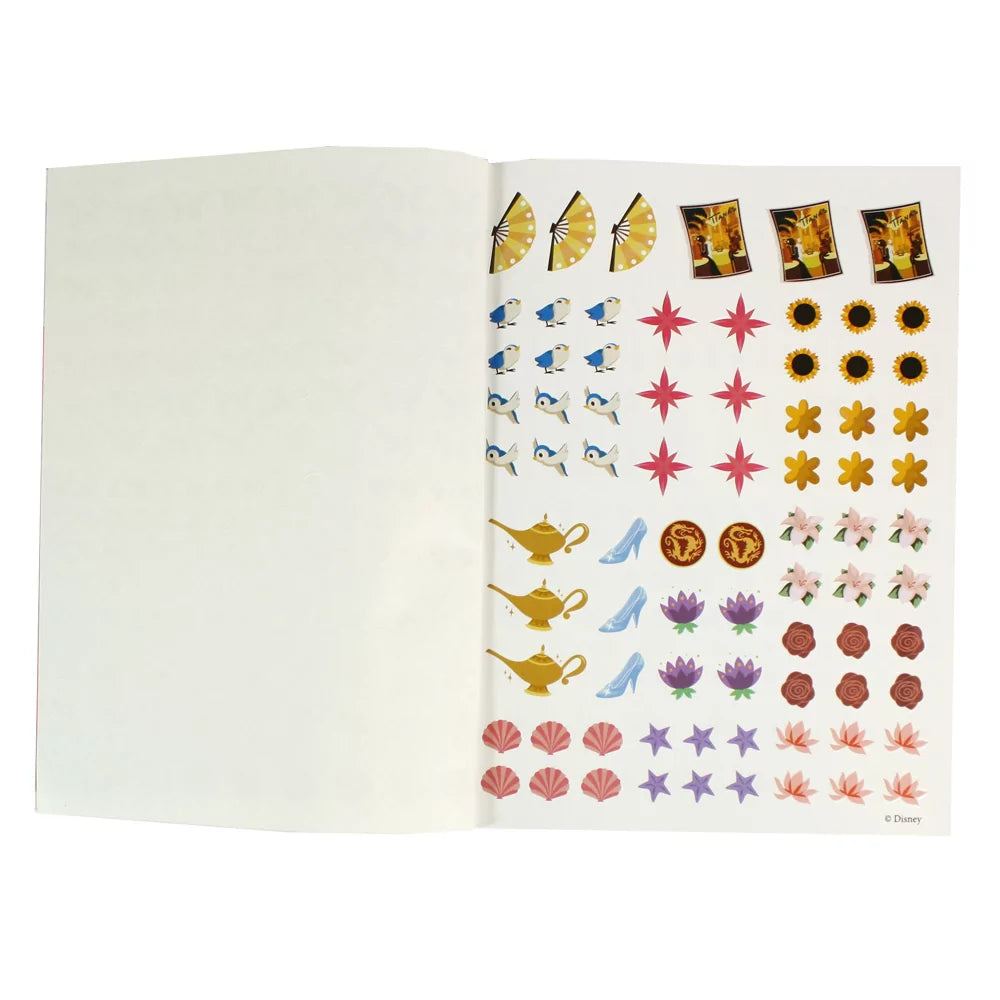 Disney Princesses with style - Colouring Books with Sickers and Patterns - Anilas UK