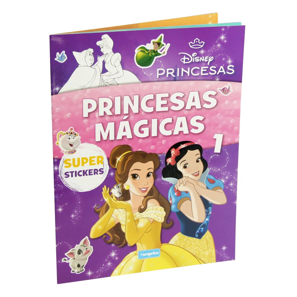 Disney Magical Princesses - Colouring Books with Stickers - Anilas UK