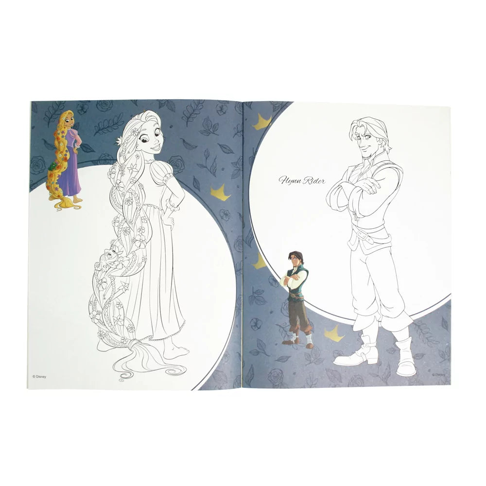Disney Magical Princesses - Colouring Books with Stickers - Anilas UK