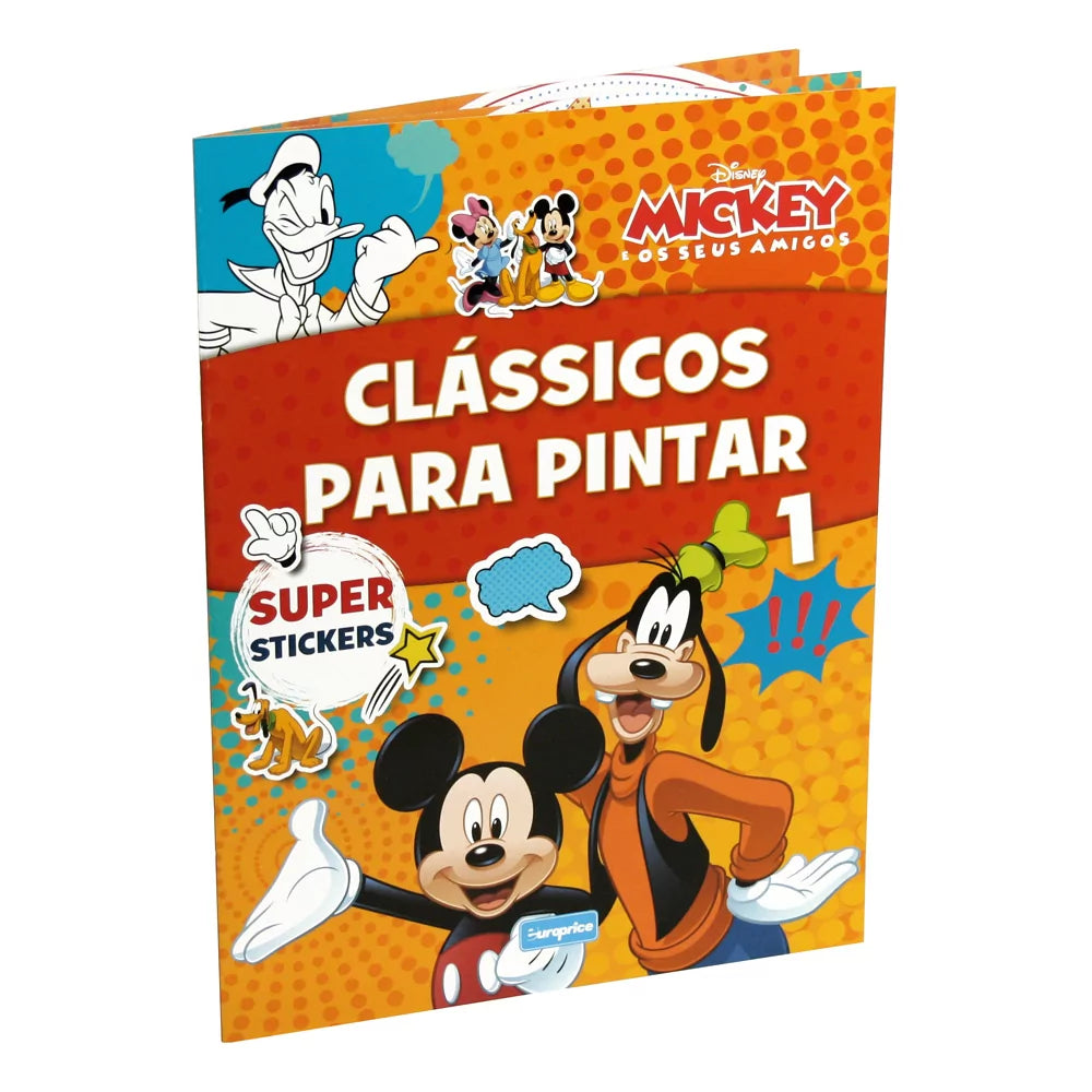 Disney Mickey to Color - Colouring Books with Stickers - Anilas UK