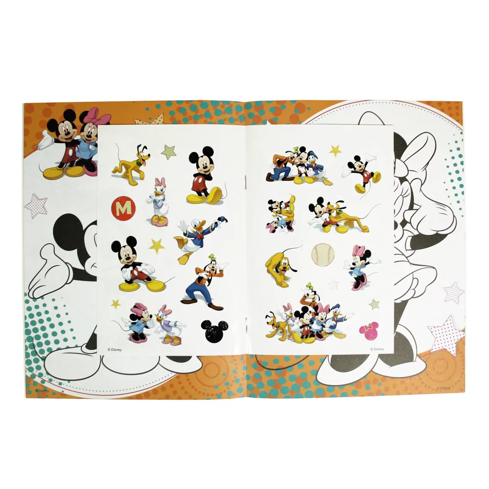 Disney Mickey to Color - Colouring Books with Stickers - Anilas UK