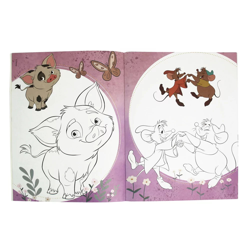 Disney Classics to Color - Colouring Books with Stickers - Anilas UK
