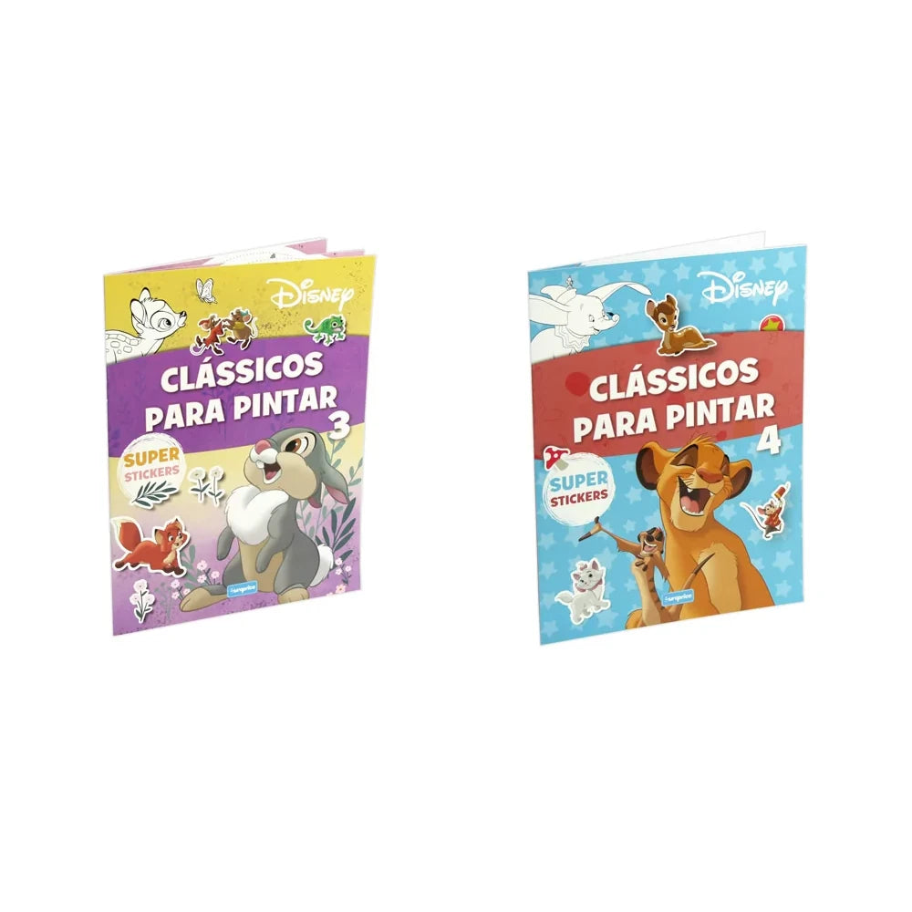 Disney Classics to Color - Colouring Books with Stickers - Anilas UK