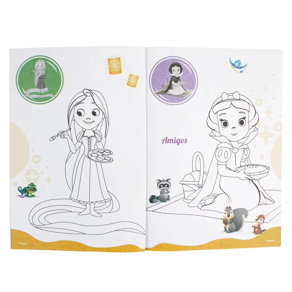 Disney Baby: Mega Artists - Colouring Books with Stickers - Anilas UK