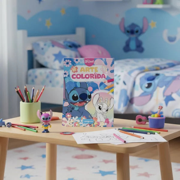 Disney Stitch - Colorful Art - Anilas UK