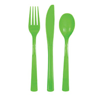 
              18pc Assorted Lime Green Cutlery - Anilas UK
            