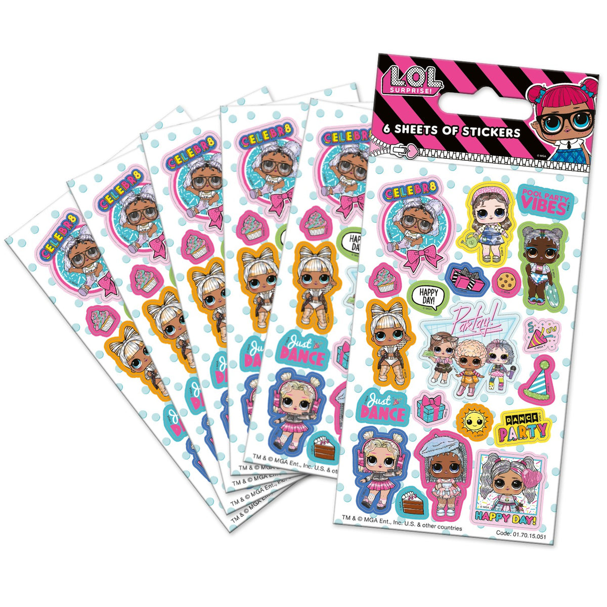 L.O.L Surprise Party Sticker Pack | Anilas UK