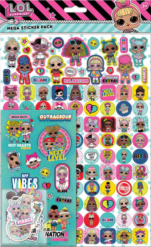 L.O.L Surprise! Mega Sticker Pack - Anilas UK