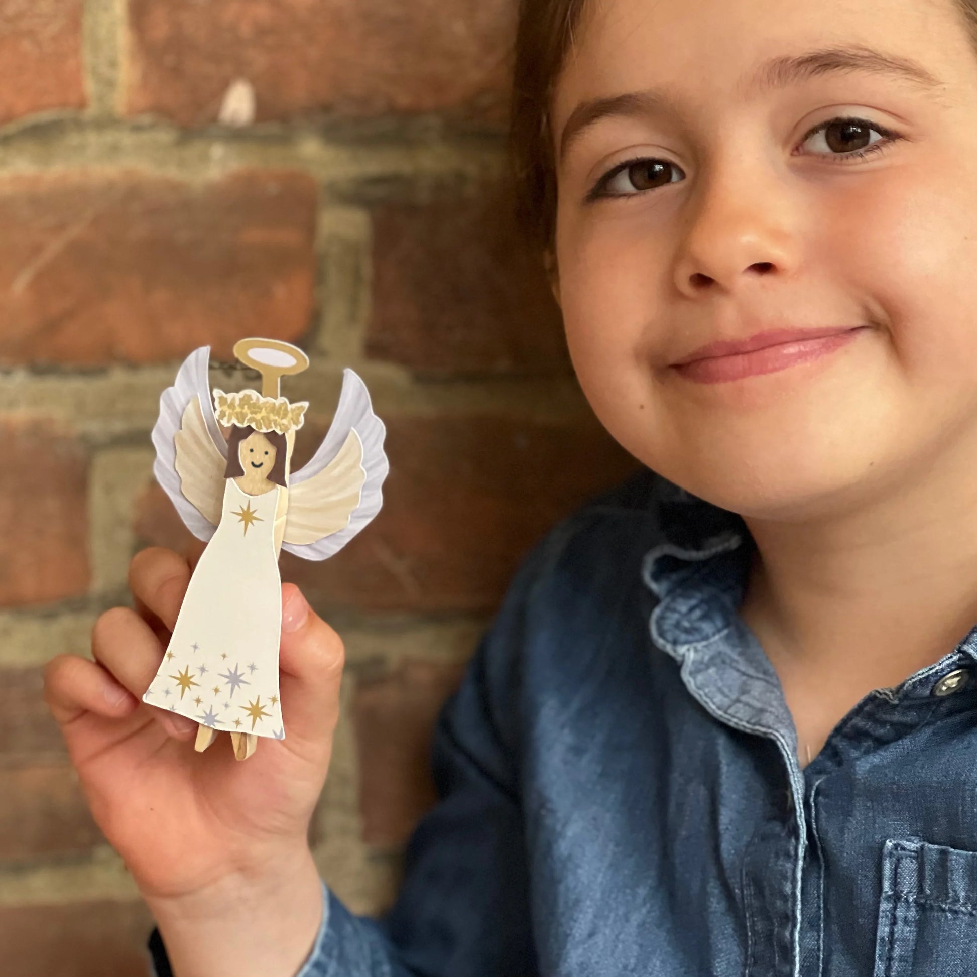Make Your Own Christmas Angel Peg Doll - Anilas UK